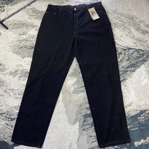 Levi's 545 Loose Fit Jeans Mens 42x34 Black Denim Cotton High Rise Straight Leg